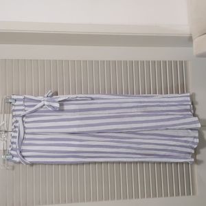 Blue white rayon pants